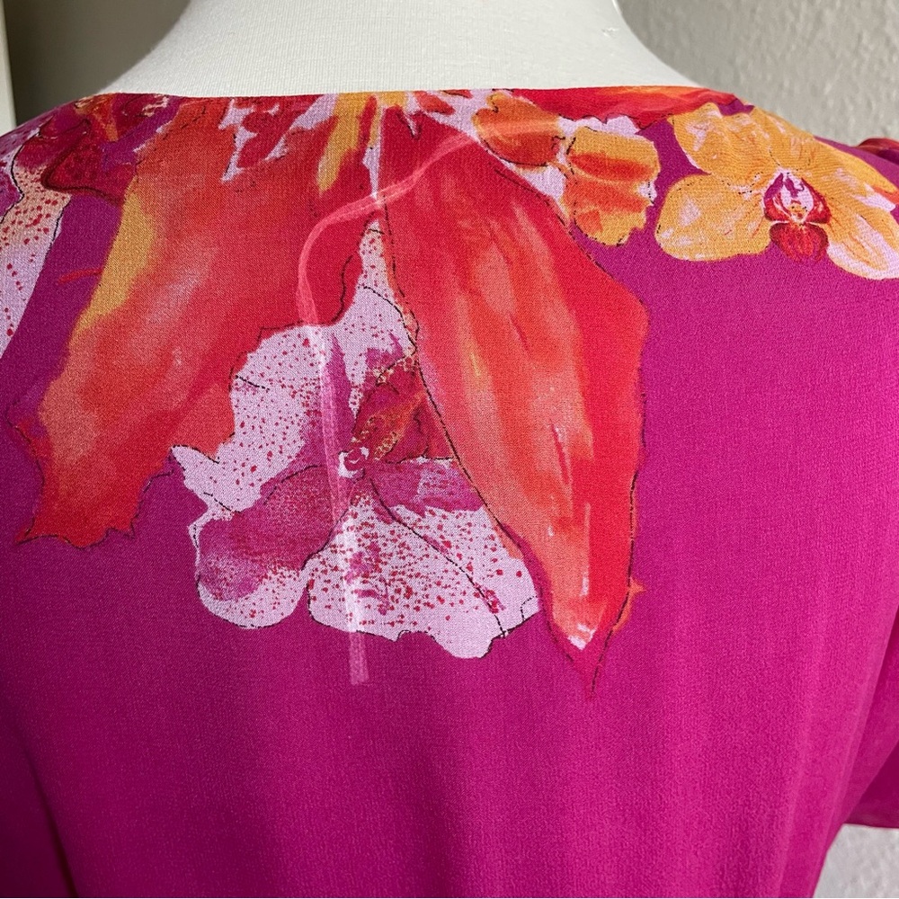 Diane Von Furstenburg Rewa Short Floral Silk Wrap dress - Picture 6 of 10